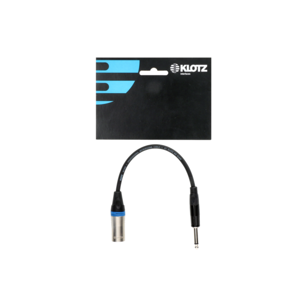 KLOTZ XLR M-Jack 1/4"mo. Adapt. 0,2m