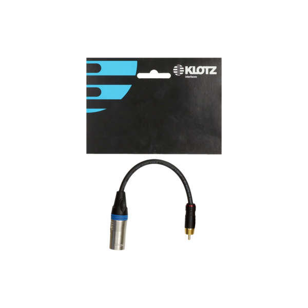 KLOTZ XLR M-Cinch M st. adapter 0,2m
