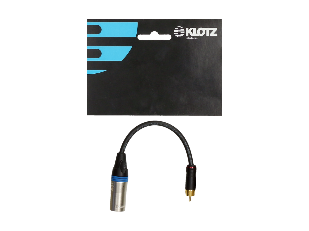 KLOTZ XLR M-Cinch M st. adapter 0,2m