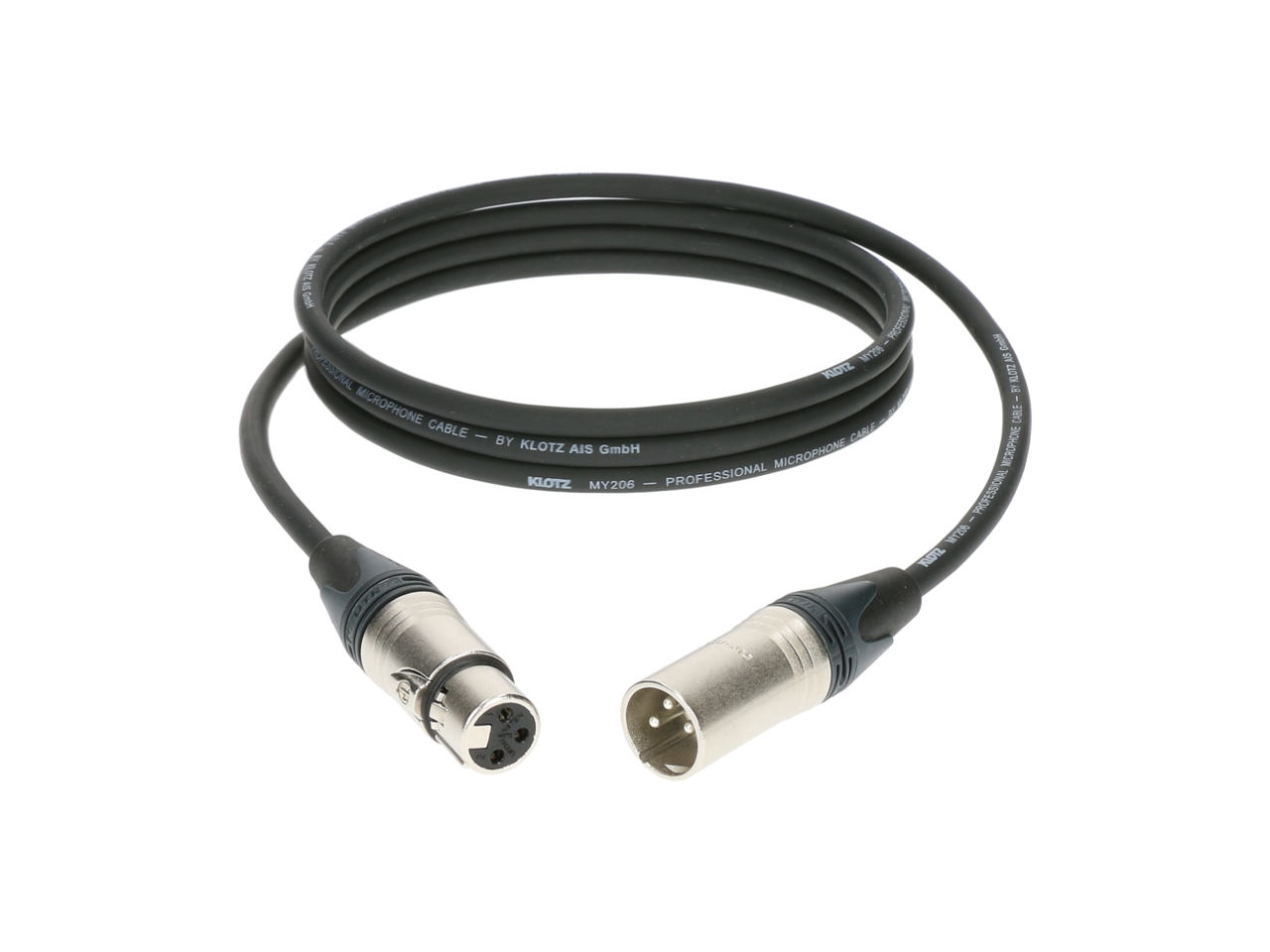 KLOTZ M1 Mic Cable bk - 5 meter professionele microfoonkabel, metaal, nikkel omhulsel, foto 2 van 3