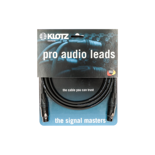 KLOTZ M1 adapter Cable bk 3 m