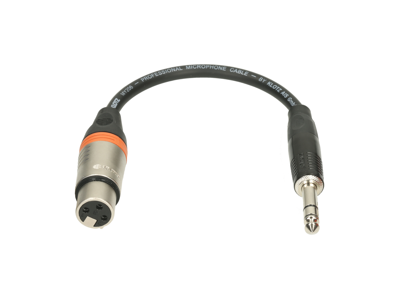 KLOTZ XLR F-Jack 1/4"st. Adapt. 0,2m, foto 2 van 2