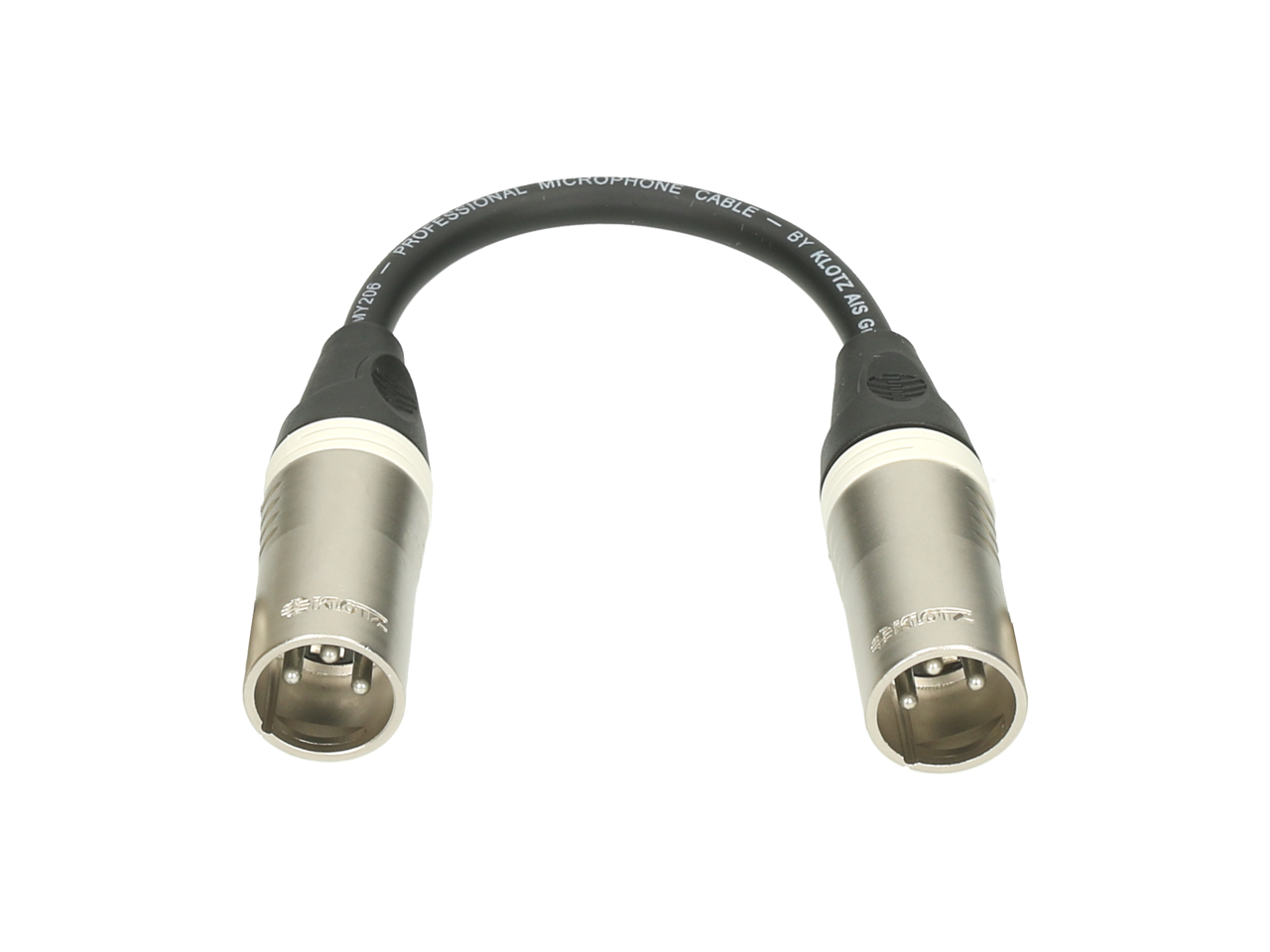 KLOTZ XLR 3p M-M adapter 0,2m, foto 2 van 2