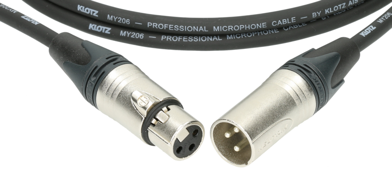 KLOTZ M1 Mic Cable bk - 2 meter professionele microfoonkabel, metaal, nikkel omhulsel, foto 3 van 3