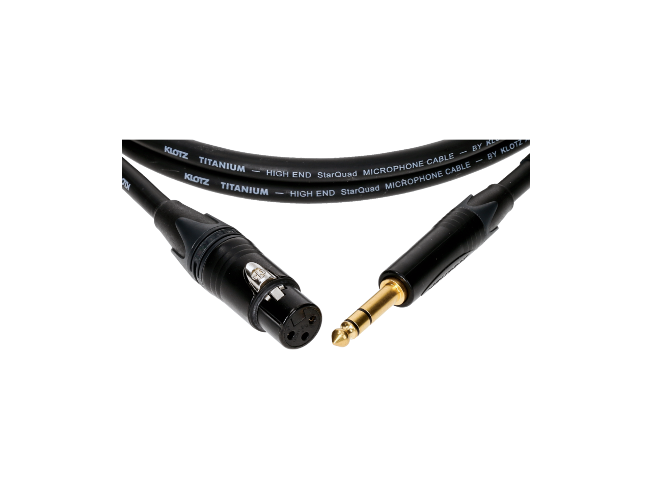KLOTZ Titanium audio cable bk 3m, foto 3 van 3