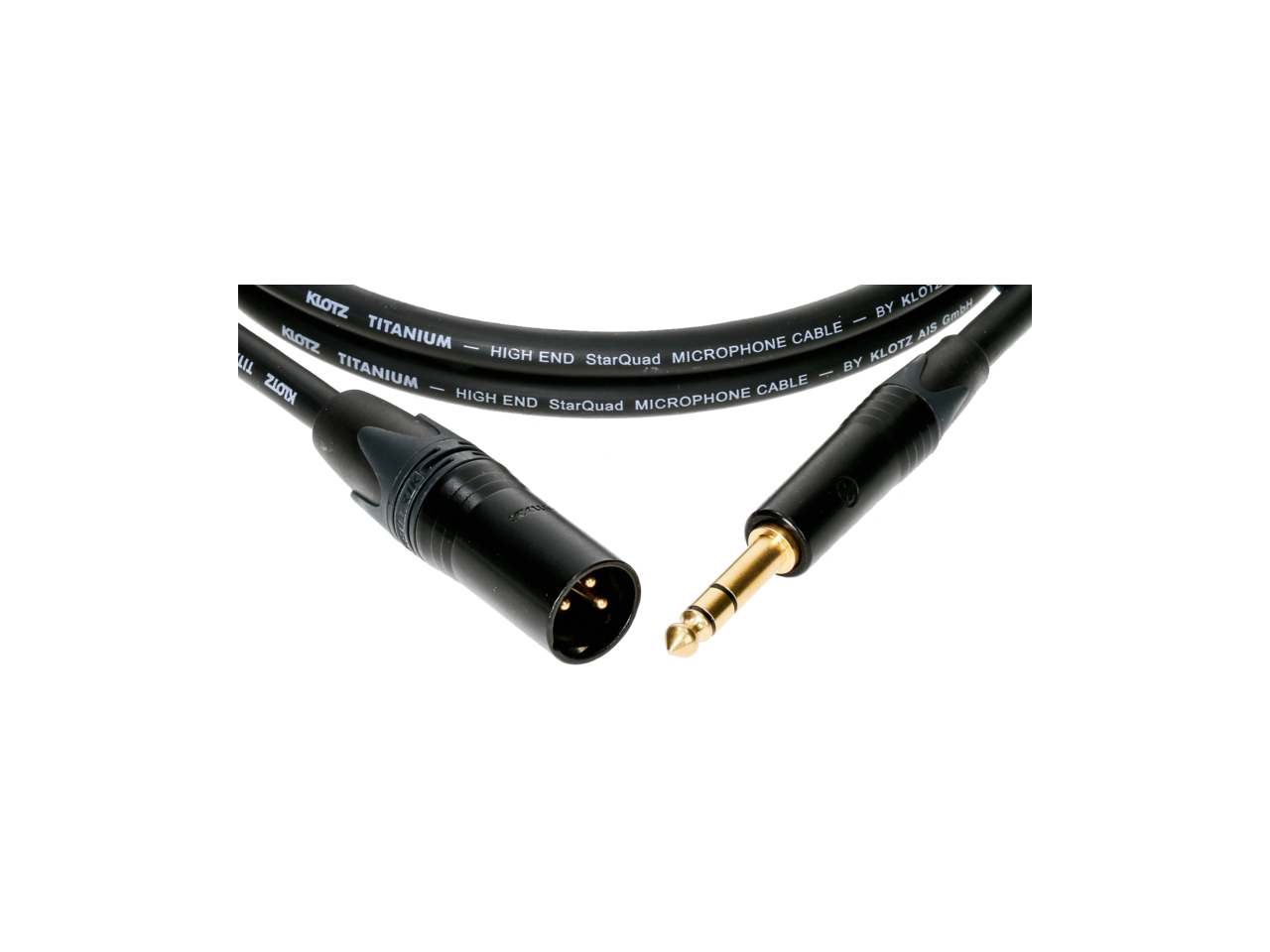 KLOTZ Titanium audio cable bk 1m, foto 3 van 3