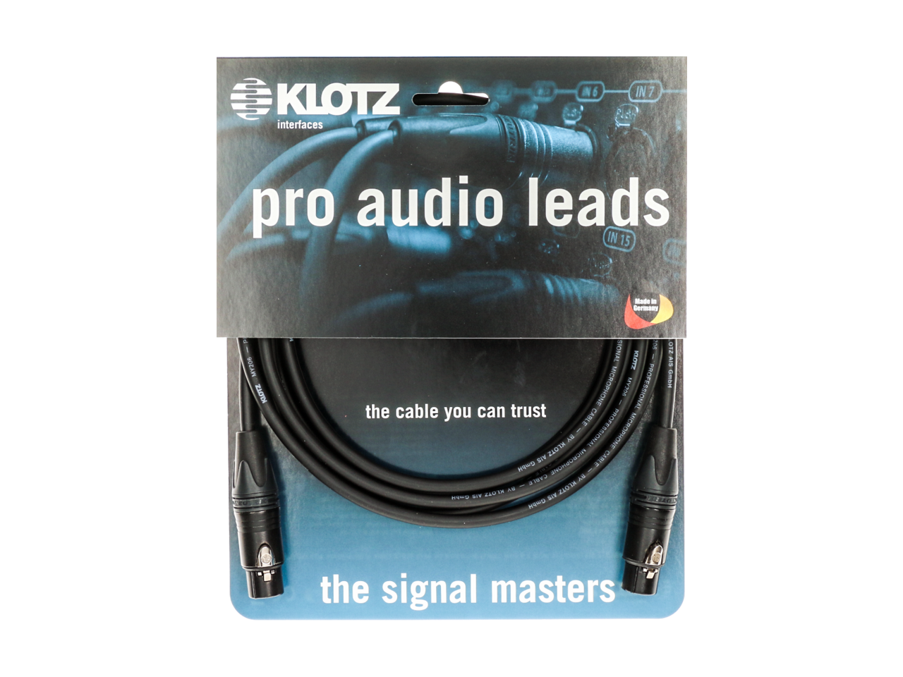 KLOTZ M1 adapter Cable bk 1 m