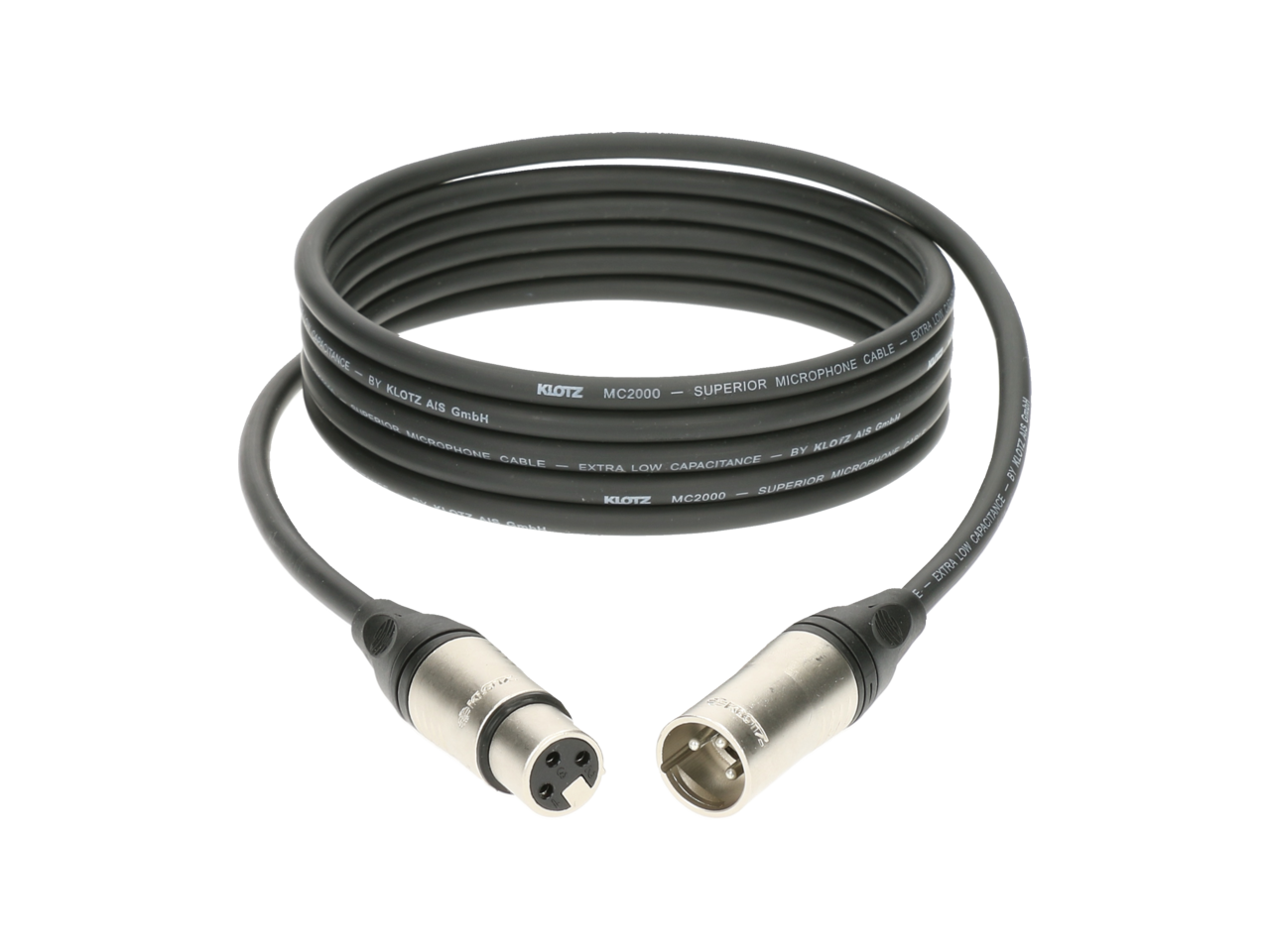 KLOTZ M2K Mic Cable bk 2m, foto 2 van 3
