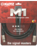 KLOTZ M1 Mic Cable bk 1 meter - nickel-plated