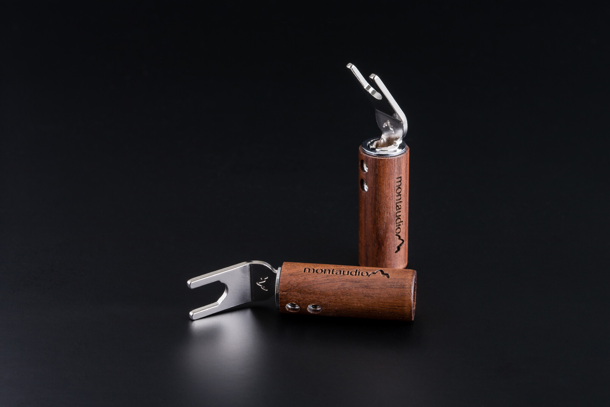 Montaudio Audiofiele Rhodium-Plated Spade-Connector (4PCS), foto 2 van 5
