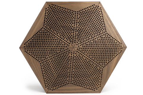 Form at Wood P-A HEXAGO FLAT STAR AMERICAN WALNUT