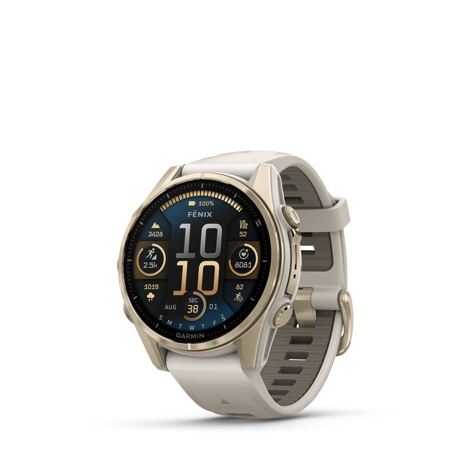 Fēnix® 8 - 43 mm, AMOLED Sapphire, Soft Gold