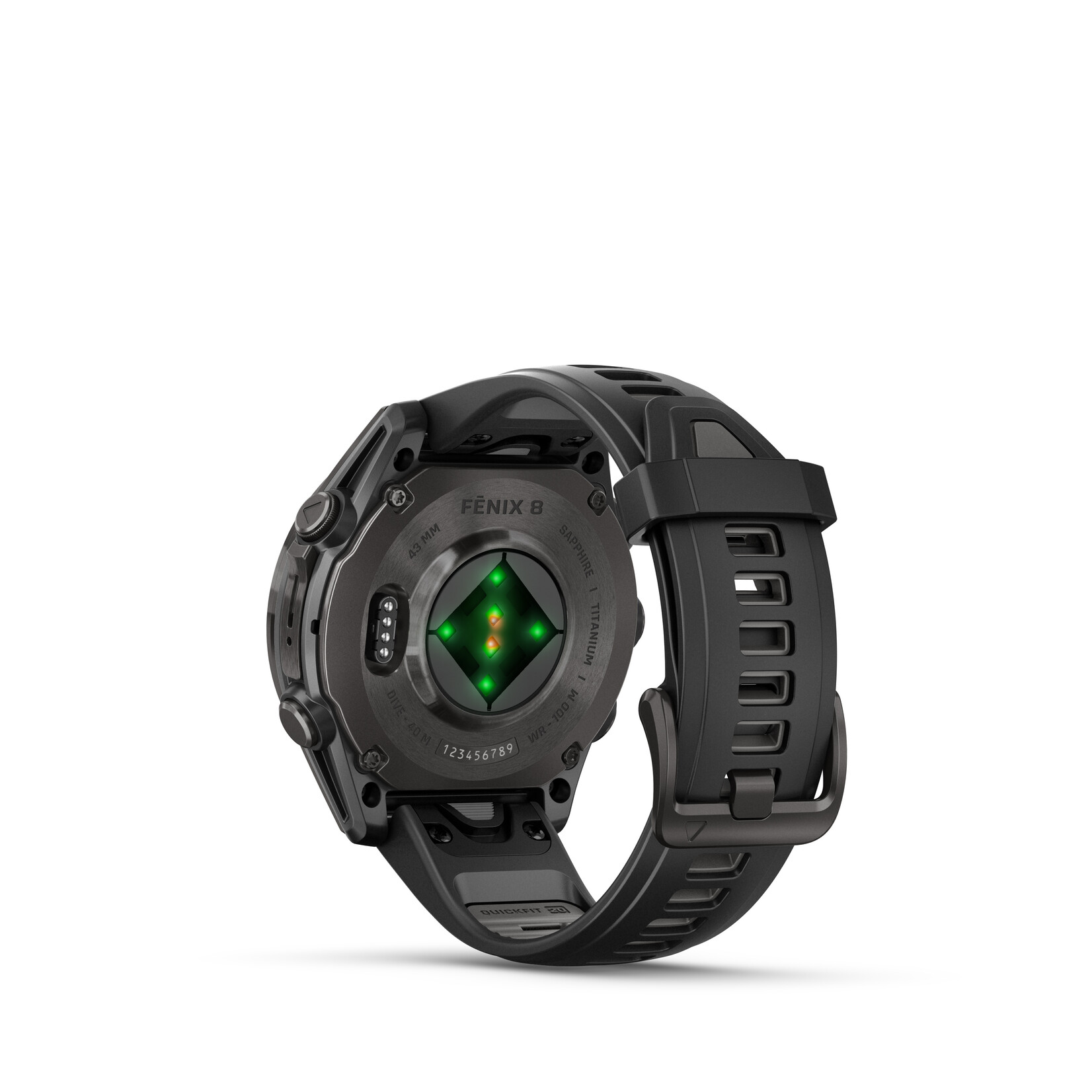 Fēnix® 8 - 43 mm, AMOLED Sapphire, Carbon grey DLC-titanium