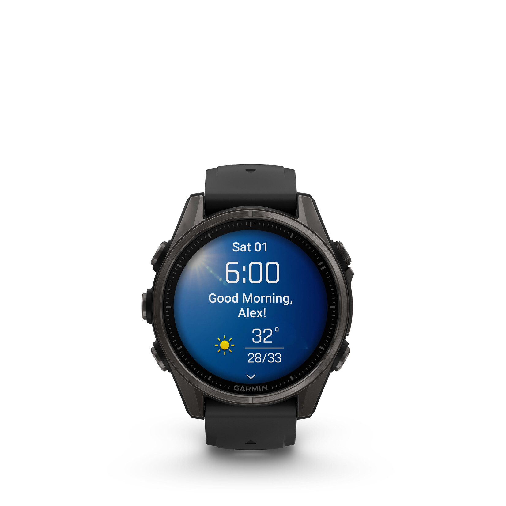 Fēnix® 8 - 43 mm, AMOLED Sapphire, Carbon grey DLC-titanium