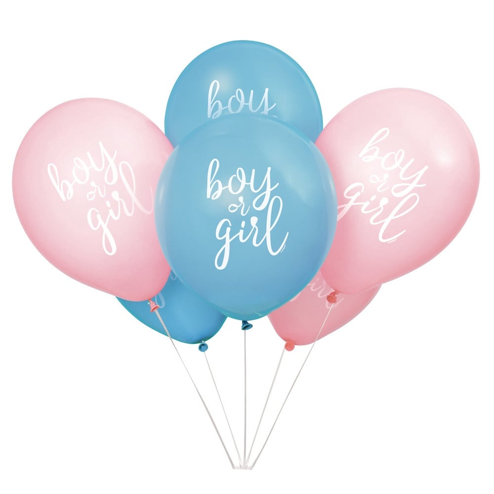 Ballon 90cm Gender Reveal Fille ou Garçon - BLEU : Ballons