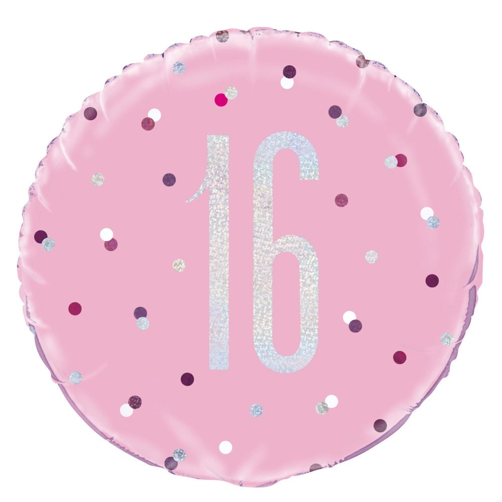 Ballon 10 ans pois multicolores 45 cm