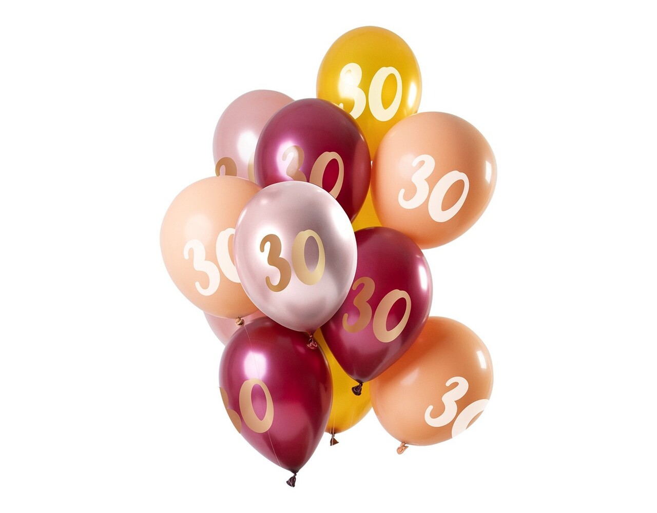 Ballons 30 ans rose 30cm 12pcs - Partywinkel