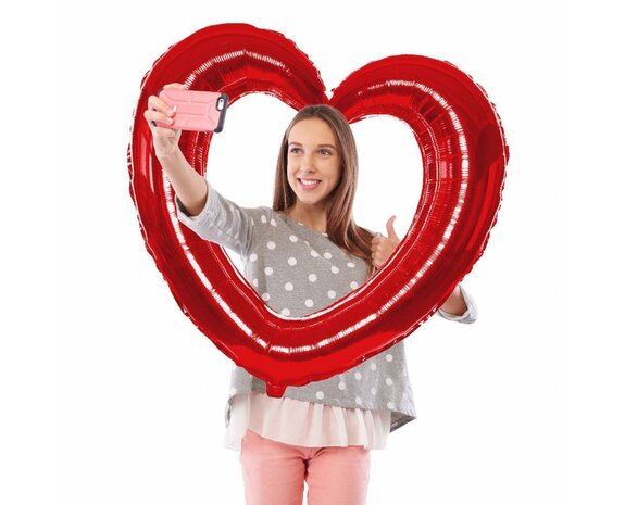Ballons de baudruche en forme de coeur rose 30.5cm 100pcs - Partywinkel