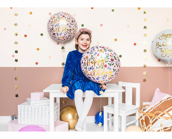 Ballon à l'hélium Cadeau Joyeux Anniversaire 45cm vide - Partywinkel