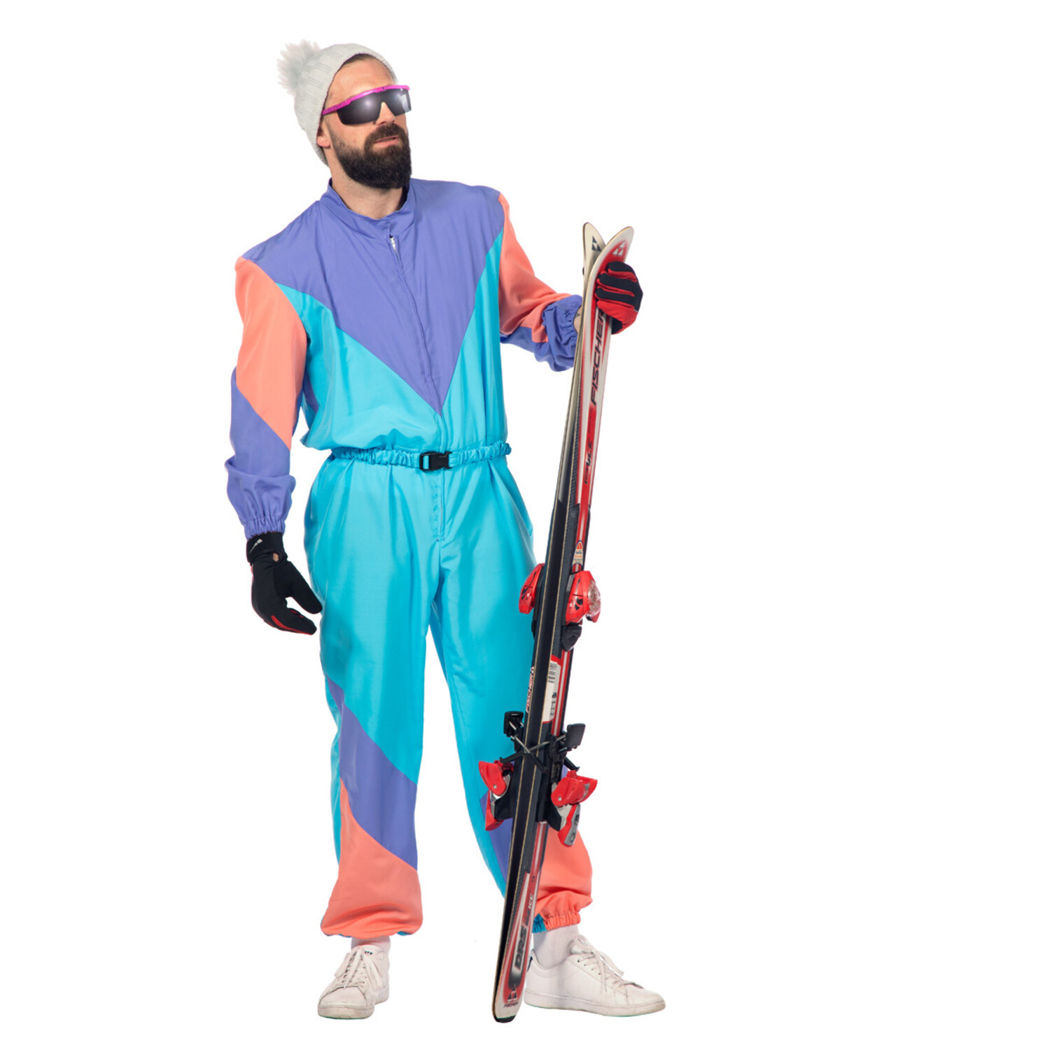Combinaison de ski r tro pour hommes Partywinkel