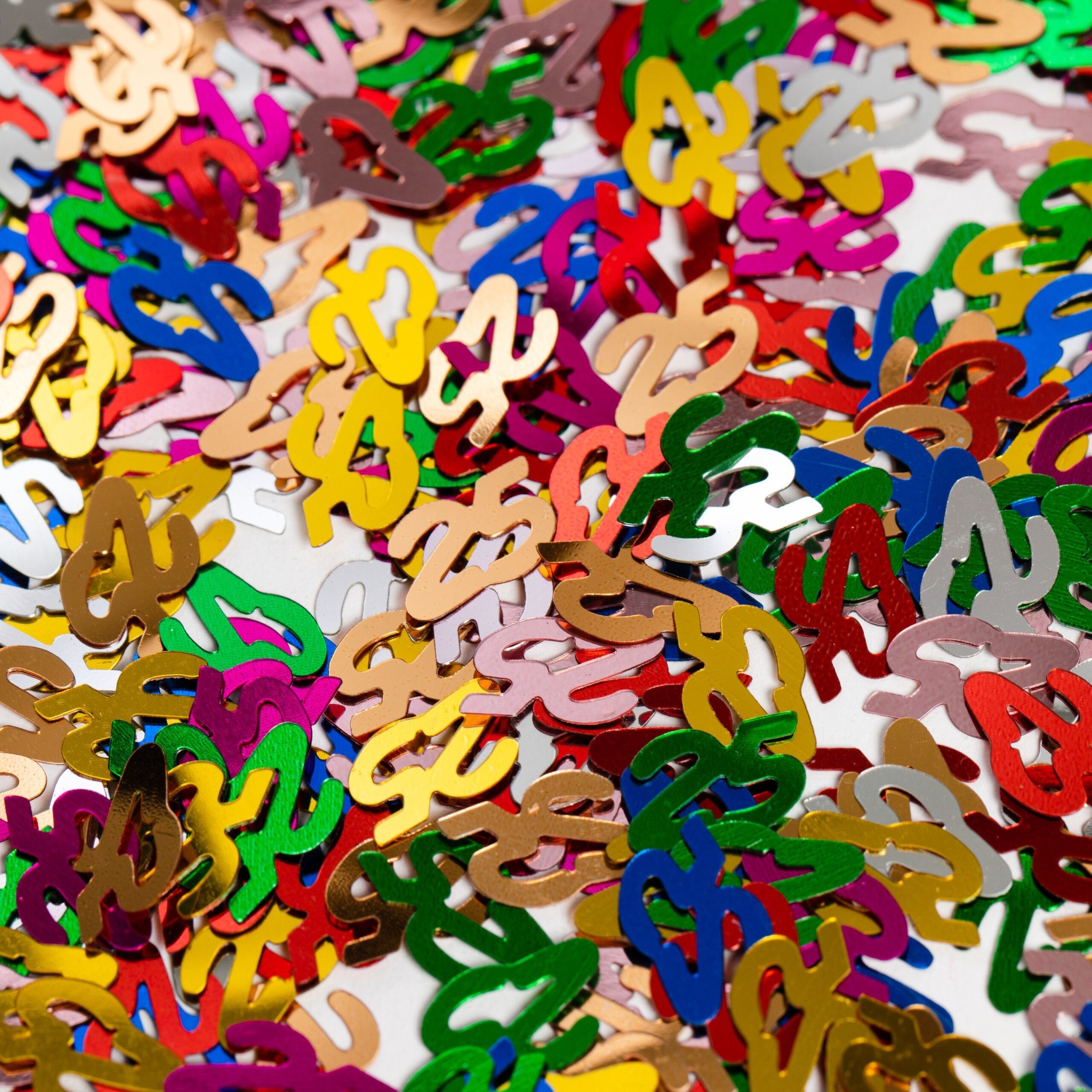 Confettis de table 25 ans colorés Partywinkel