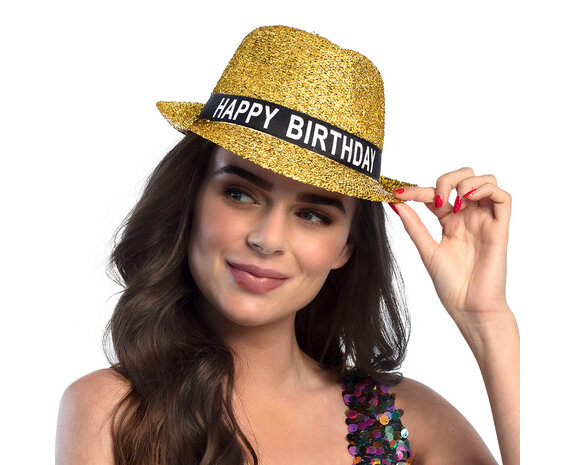 Chapeau doré de bonne fête - Partywinkel