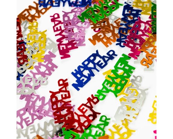 Confettis de table colorés pour le Nouvel An 14g - Partywinkel