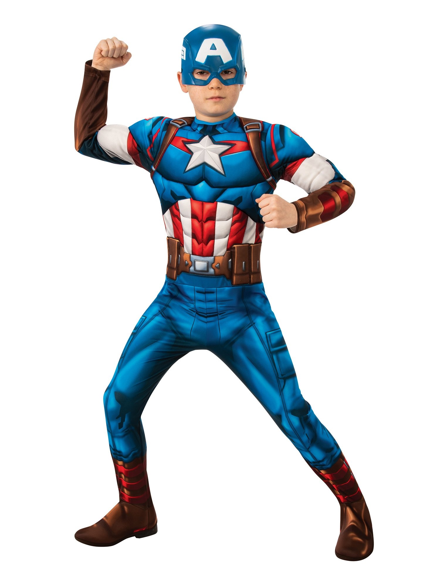 Costume Captain America Enfant Musclé - Partywinkel