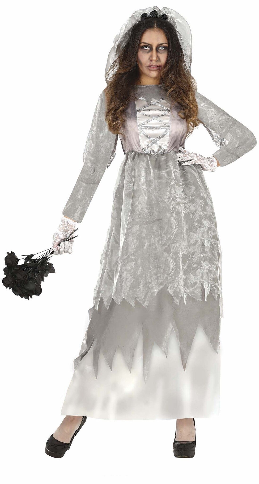 Déguisement Mariée Homme Fiestas Guirca - Taille XL (54-56) - Robe Et Voile - Pour EVG Et Fêtes Déguisées
