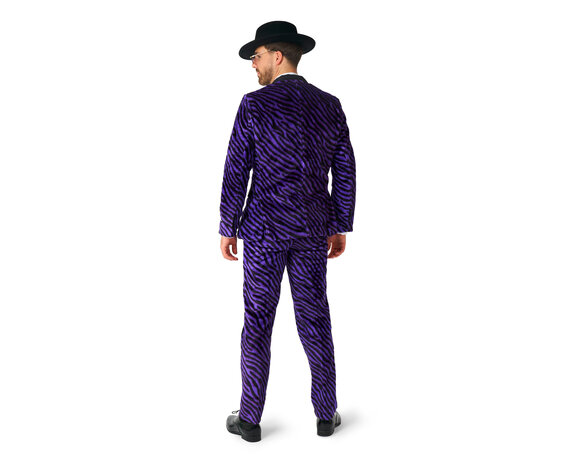 Maquereau en fausse fourrure Costume violet Suitmeister - Partywinkel