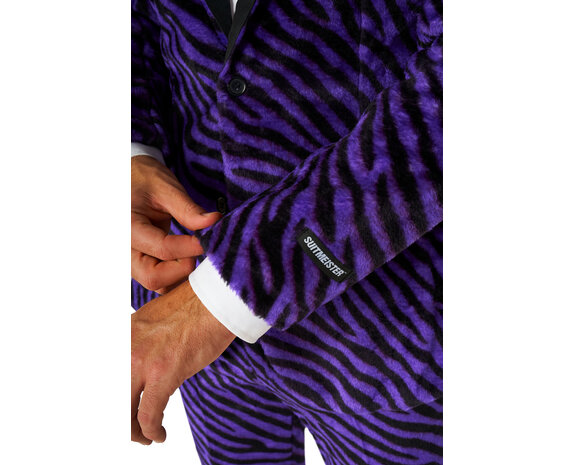 Maquereau en fausse fourrure Costume violet Suitmeister - Partywinkel