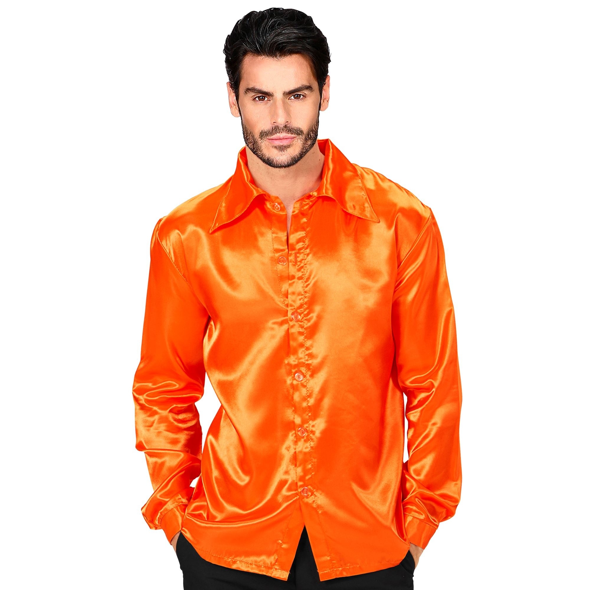 Costume disco orange pour homme - Déguisement homme - v19623