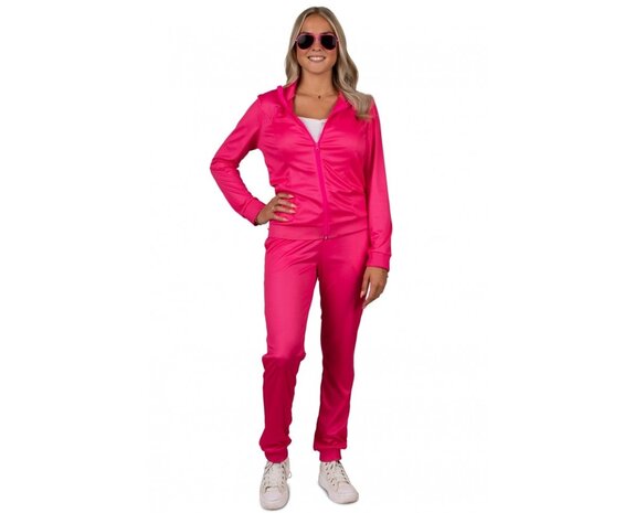 Neon pink tracksuit top