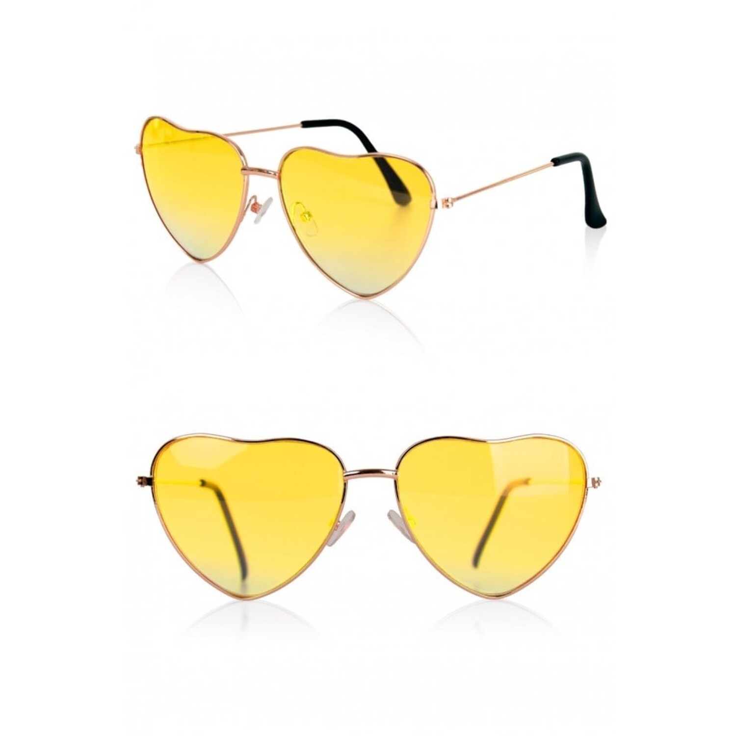 Lunette De Soleil Coeur Jaune