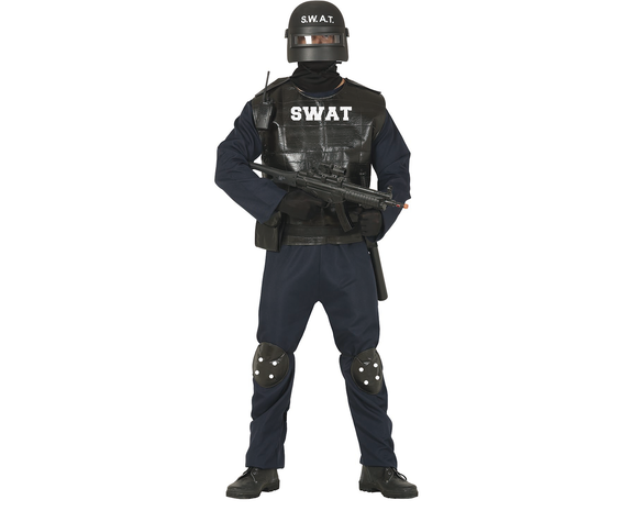 Chicos niños policía Swat Team falso chaleco antibalas y gorra disfraz LOT  -  México