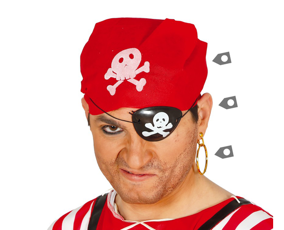 Pañuelo pirata rojo - Partywinkel