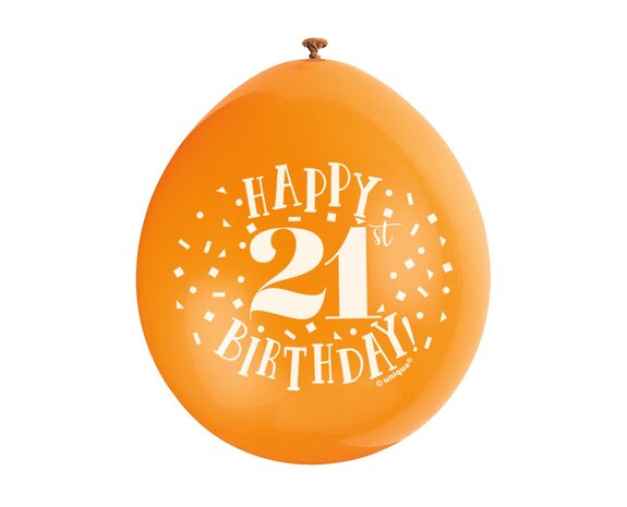 Globos Feliz Cumpleaños 1 Año 28cm 10pcs - Partywinkel