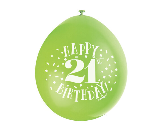 Globos Feliz Cumpleaños 5 Años 28cm 10pcs - Partywinkel