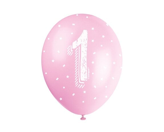 Globos 18 Años Rosa 30cm 12pcs - Partywinkel