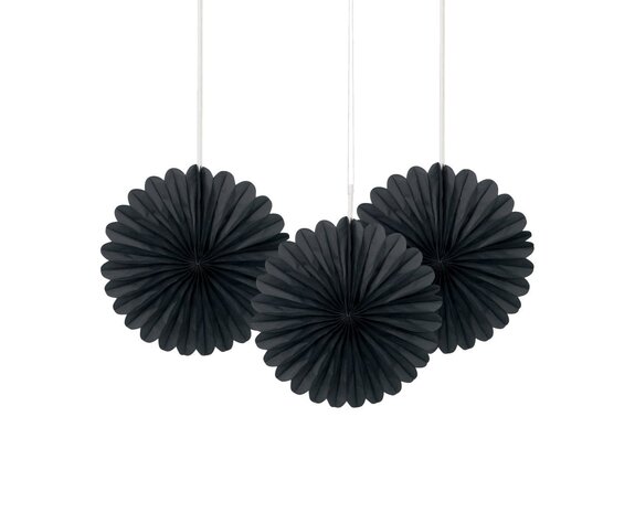 Platos Negros 23cm 8pcs - Partywinkel