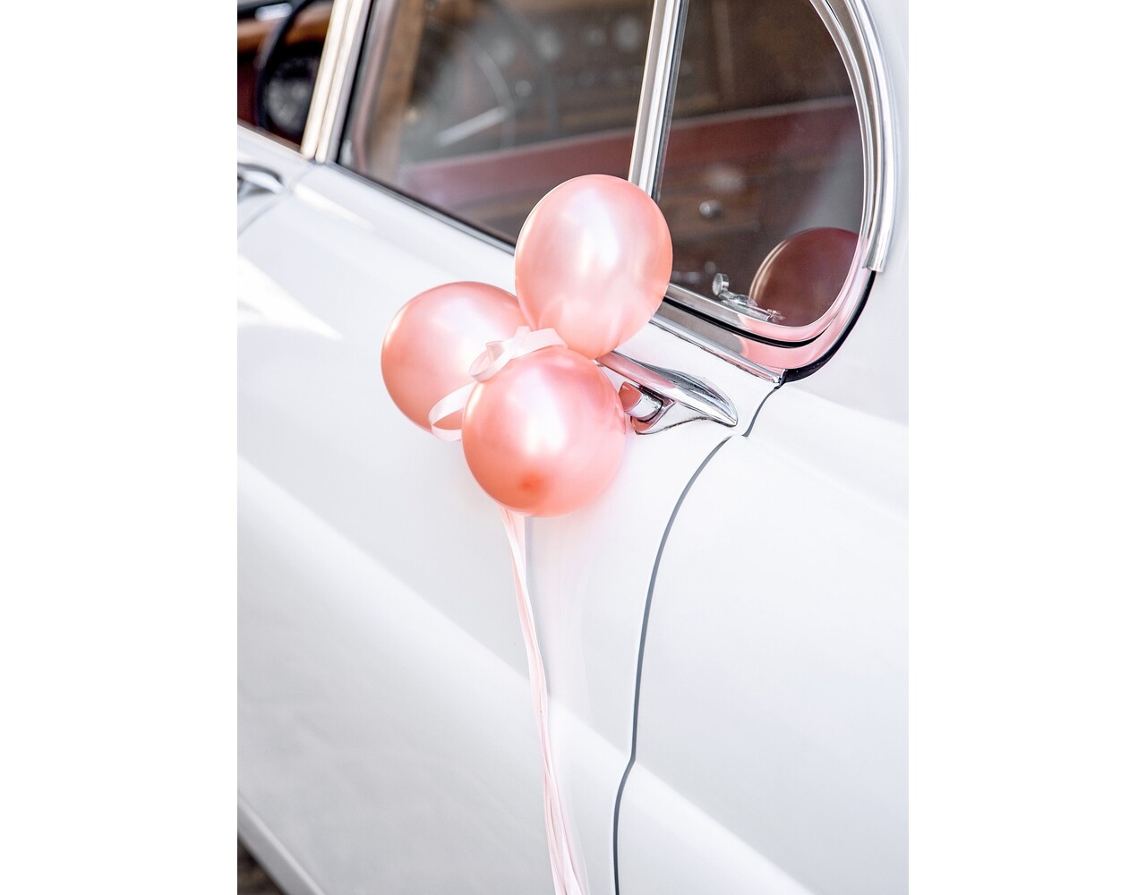 Set Decoración Coche Boda Oro Rosa - Partywinkel