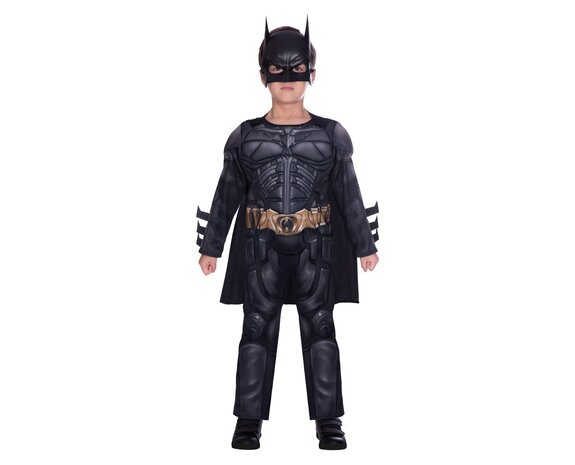 Disfraz de caballero oscuro color negro para niños de 10 a 12 años