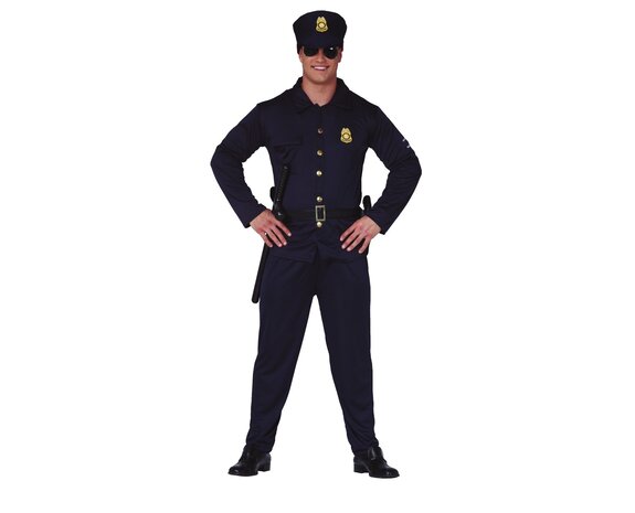 Disfraz de Oficial Swat con falda para adolescente