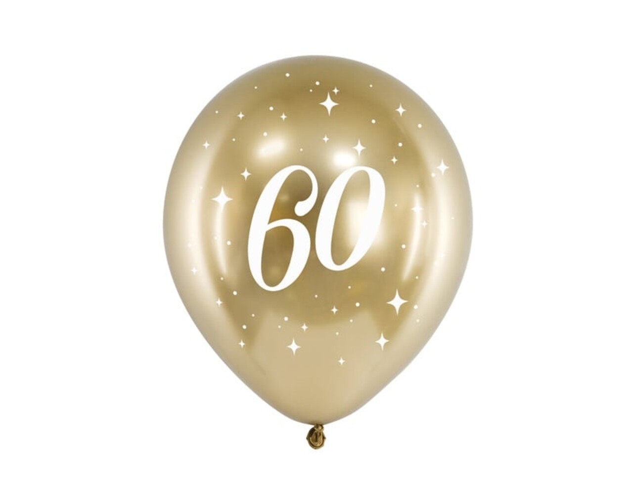 Globos 60 Años Oro 30cm 6pcs - Partywinkel