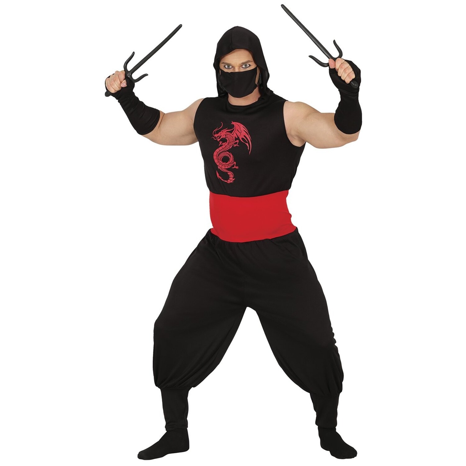 Disfraz de Ninja Hombre Negro - Partywinkel