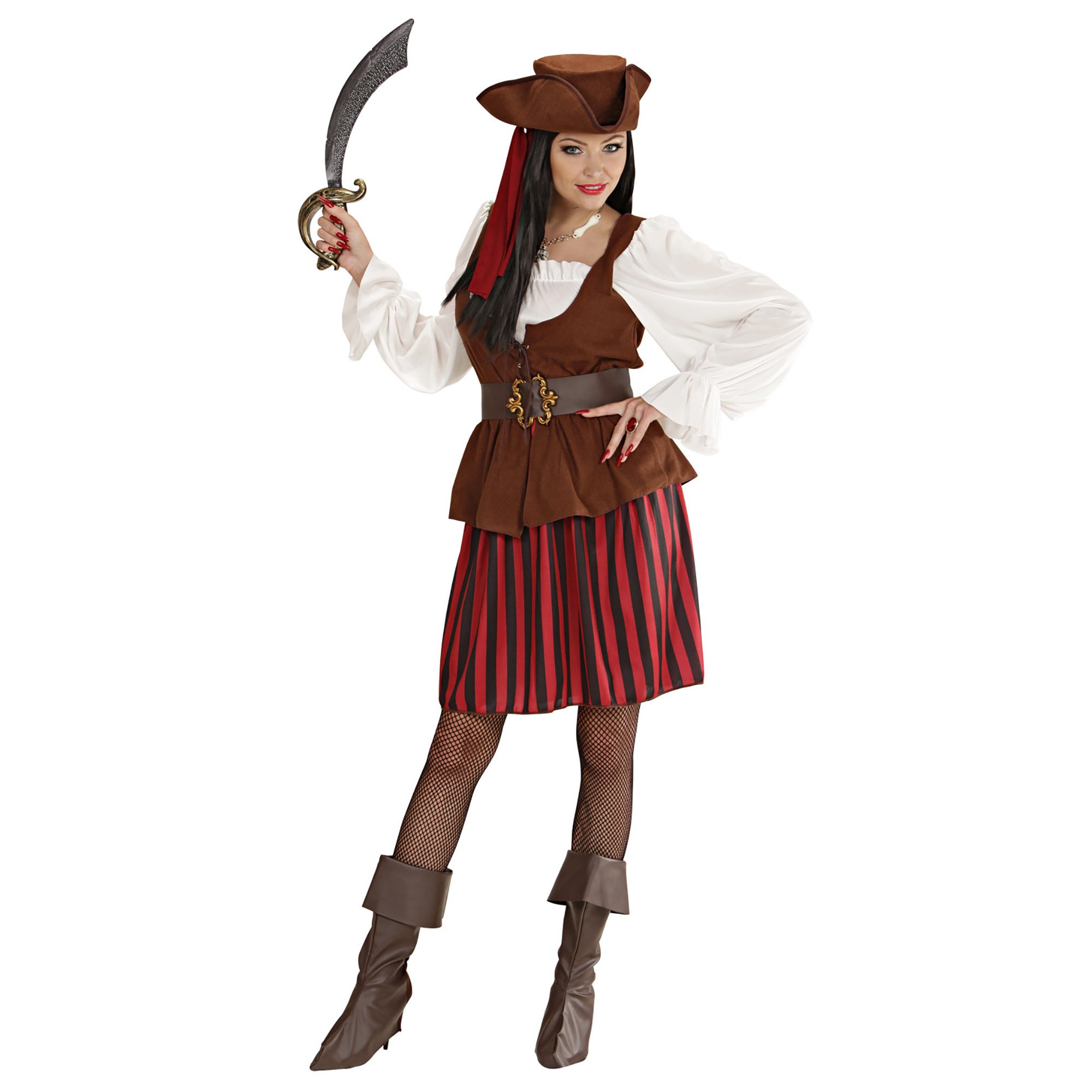 Vestido de capitán pirata con corsé - Partywinkel