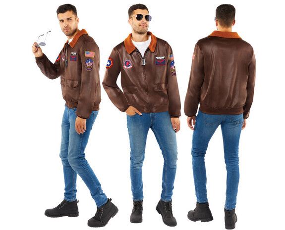 Disfraz o Chaqueta Bomber de Top Gun Maverick para hombre