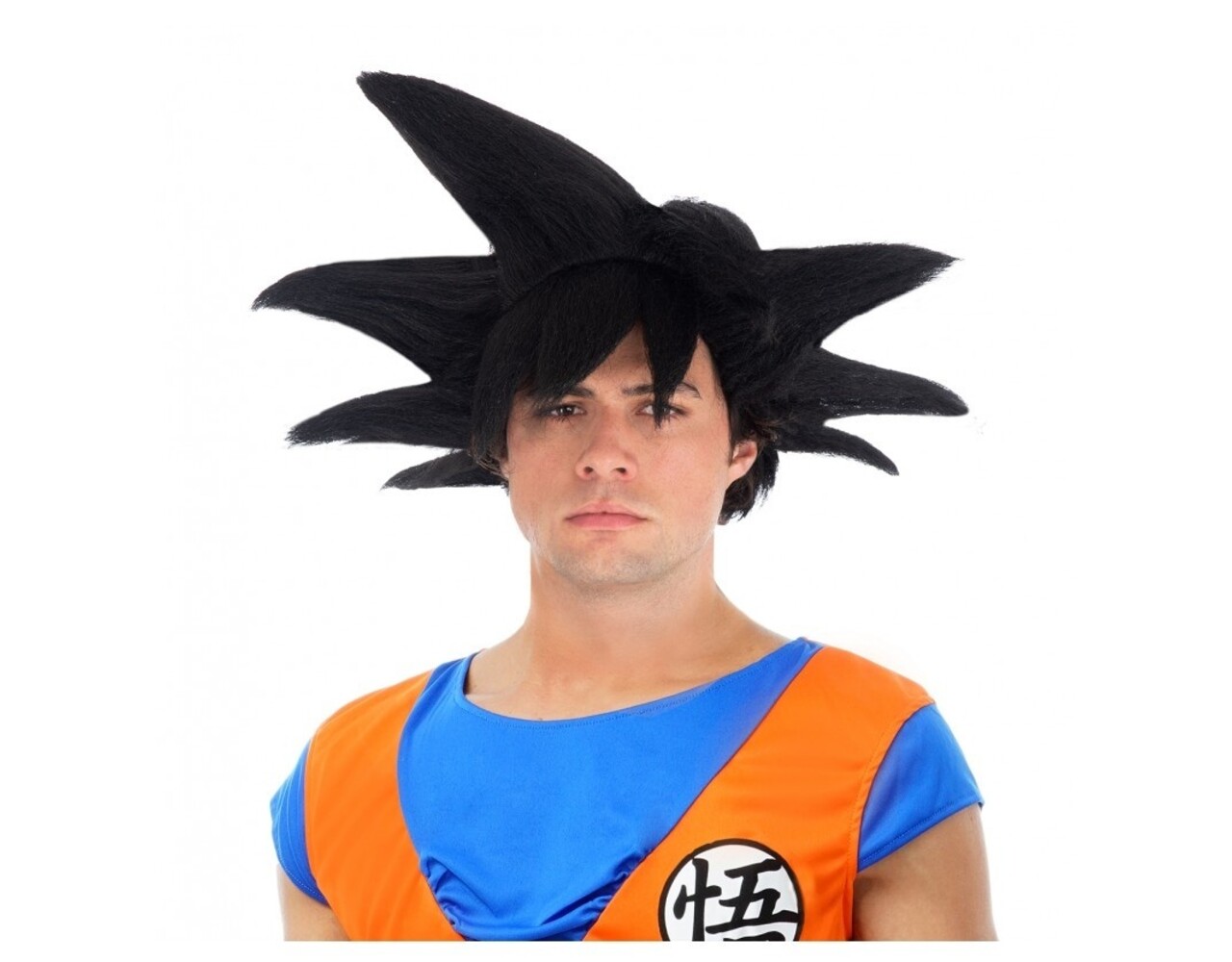 Peluca de Saiyan Son Goku de Dragón Ball en caja para niño