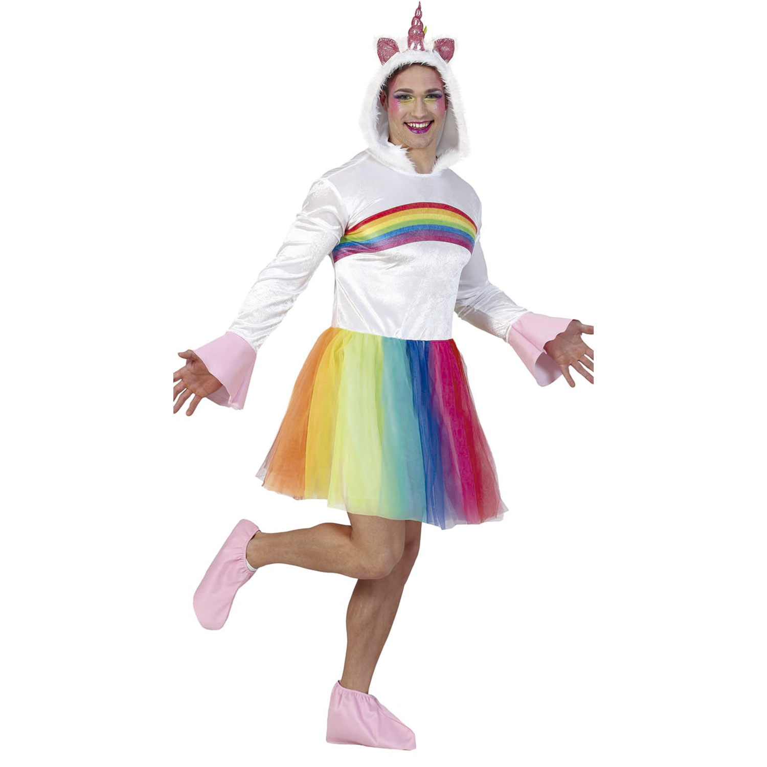 Costume da unicorno arcobaleno - Partywinkel