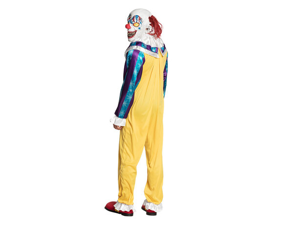 Costume da clown di Halloween giallo M - Partywinkel